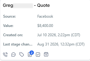 Pool refinishing quote worth $19,000 from a Facebook ad lead